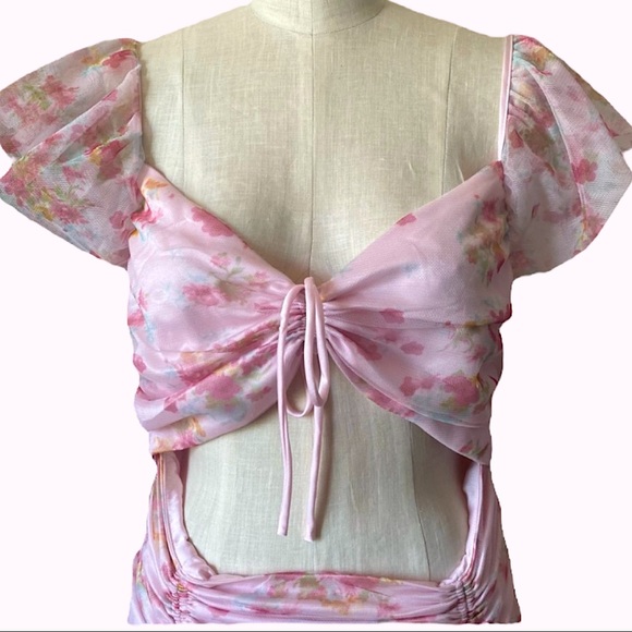 UO Contenta Brandy Mini Dress in Bubblegum Pink. Size Small. NWOT - Picture 8 of 10